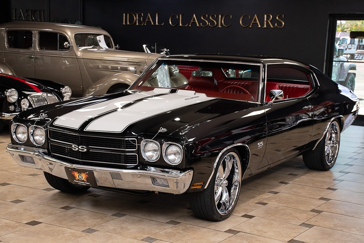 Tuxedo Black 1970 Chevrolet Chevelle Coupe 4-Speed Automatic