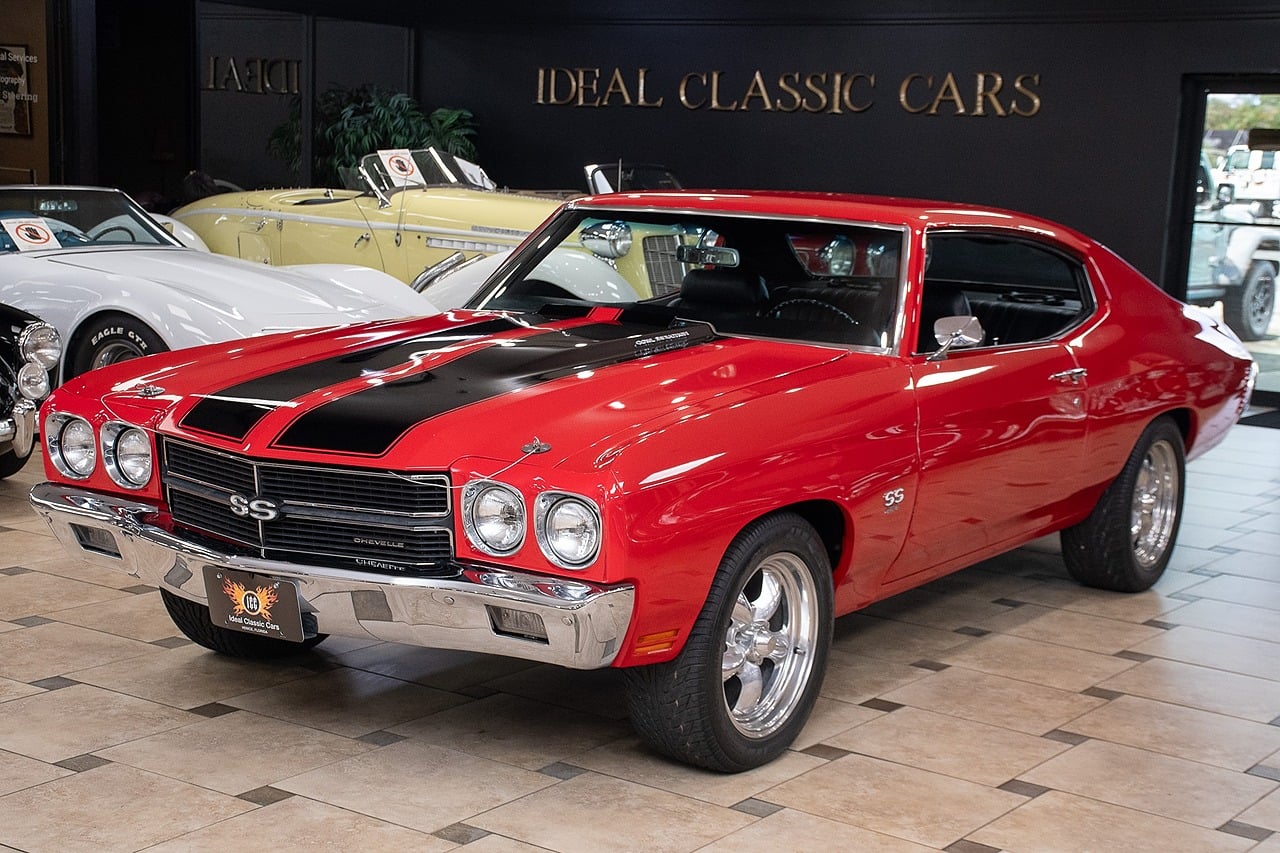 Cranberry Red 1970 Chevrolet Chevelle Coupe  4-Speed Manual