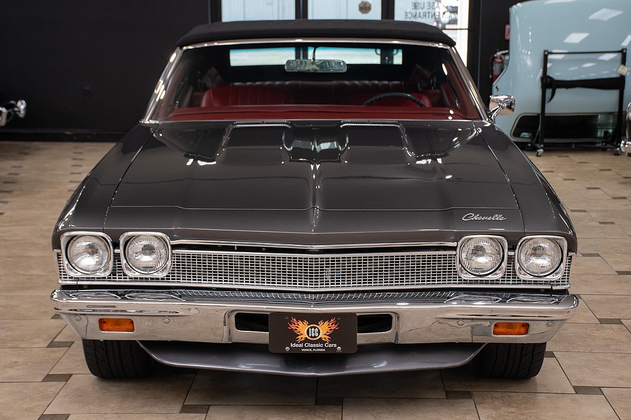 1968 Gray Metallic Chevrolet Chevelle Restomod - F.I. 496C.I. V8 Convertible