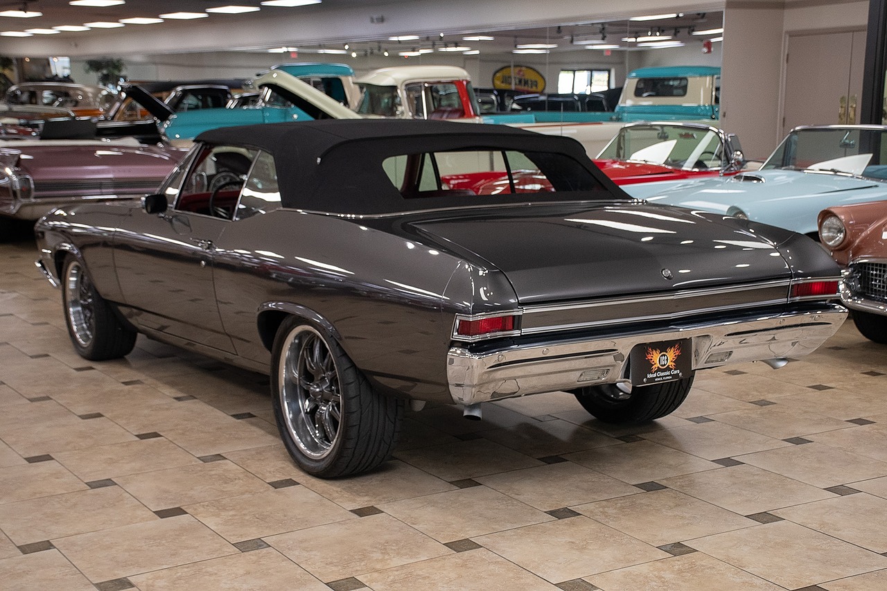 1968 Gray Metallic Chevrolet Chevelle Restomod - F.I. 496C.I. V8 Convertible