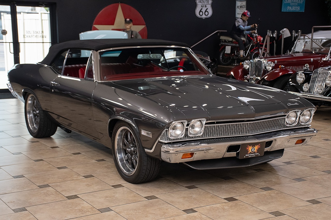 1968 Gray Metallic Chevrolet Chevelle Restomod - F.I. 496C.I. V8 Convertible