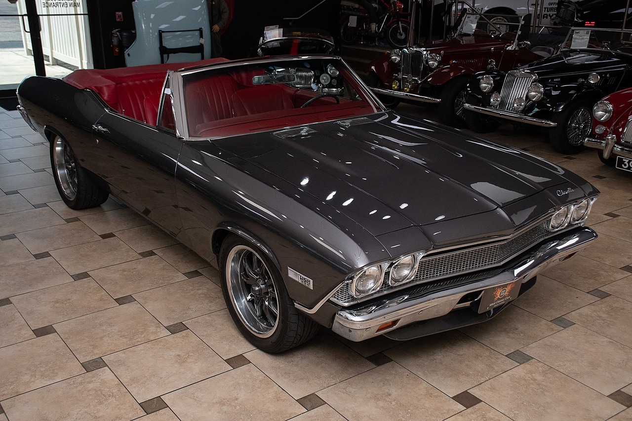 1968 Gray Metallic Chevrolet Chevelle Restomod - F.I. 496C.I. V8 Convertible