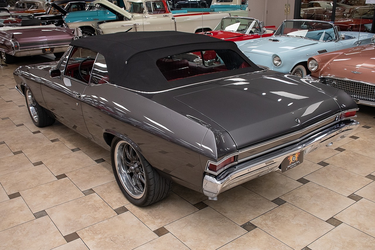 1968 Gray Metallic Chevrolet Chevelle Restomod - F.I. 496C.I. V8 Convertible
