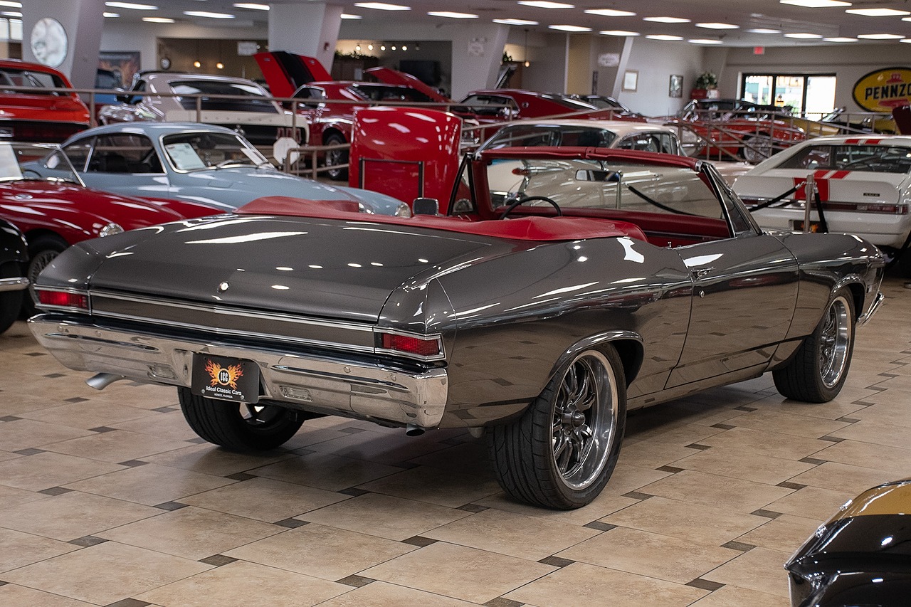 1968 Gray Metallic Chevrolet Chevelle Restomod - F.I. 496C.I. V8 Convertible