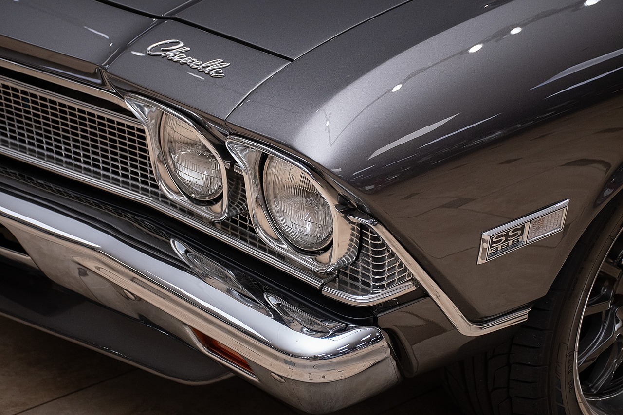 1968 Gray Metallic Chevrolet Chevelle Restomod - F.I. 496C.I. V8 Convertible