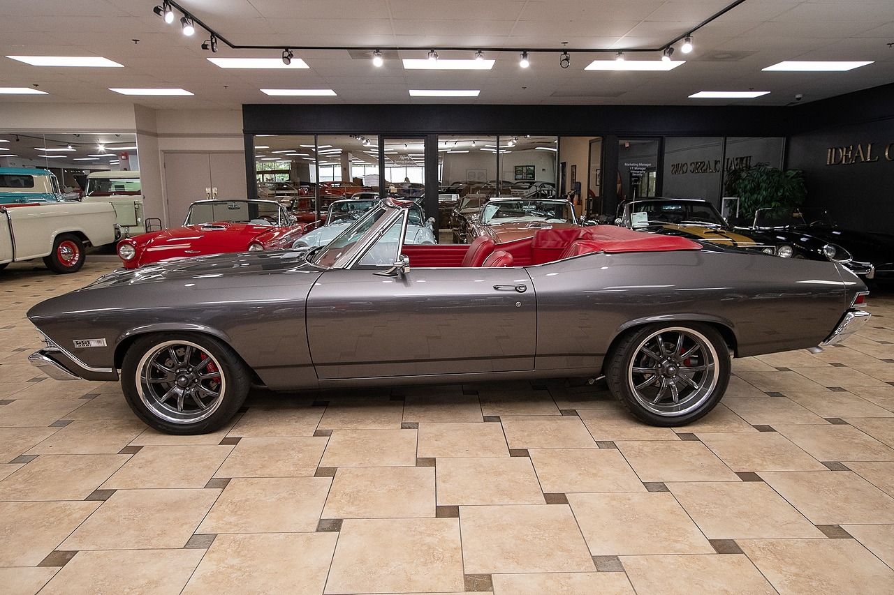 1968 Gray Metallic Chevrolet Chevelle Restomod - F.I. 496C.I. V8 Convertible
