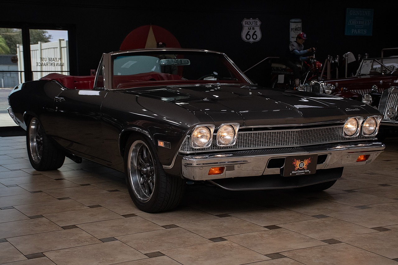 1968 Gray Metallic Chevrolet Chevelle Restomod - F.I. 496C.I. V8 Convertible