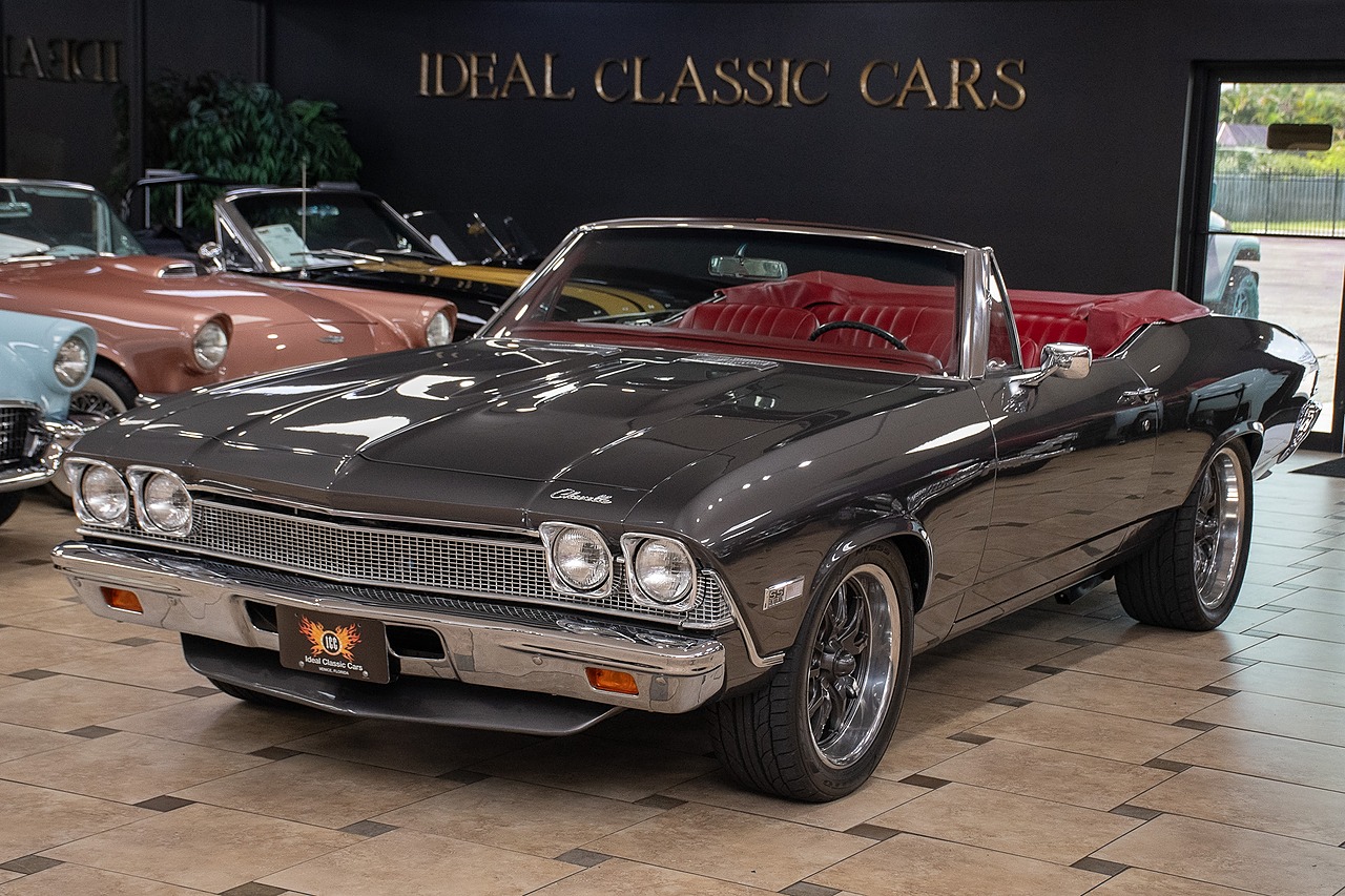 1968 Gray Metallic Chevrolet Chevelle Restomod - F.I. 496C.I. V8 Convertible