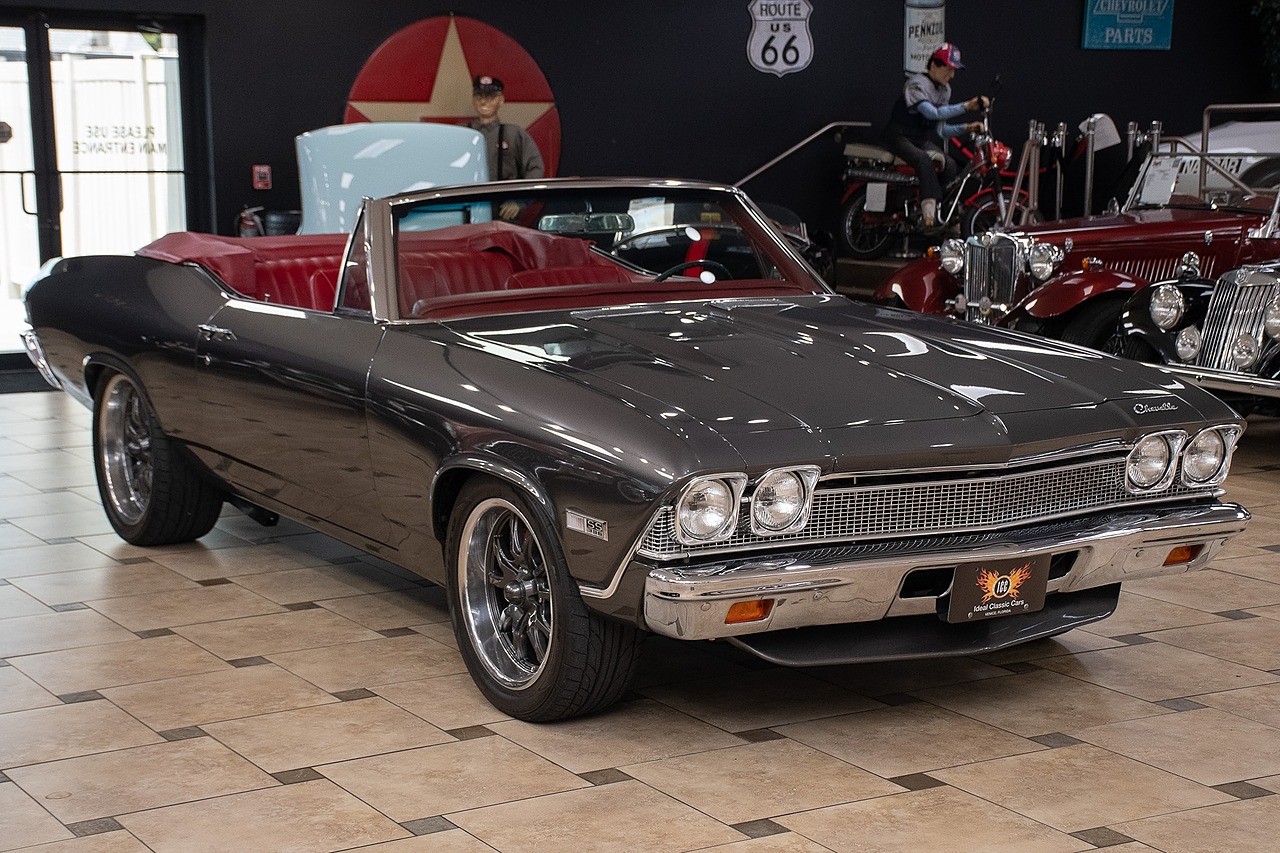 1968 Gray Metallic Chevrolet Chevelle Restomod - F.I. 496C.I. V8 Convertible