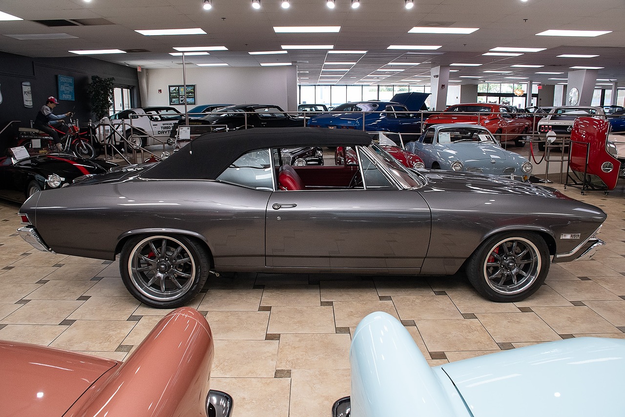 1968 Gray Metallic Chevrolet Chevelle Restomod - F.I. 496C.I. V8 Convertible
