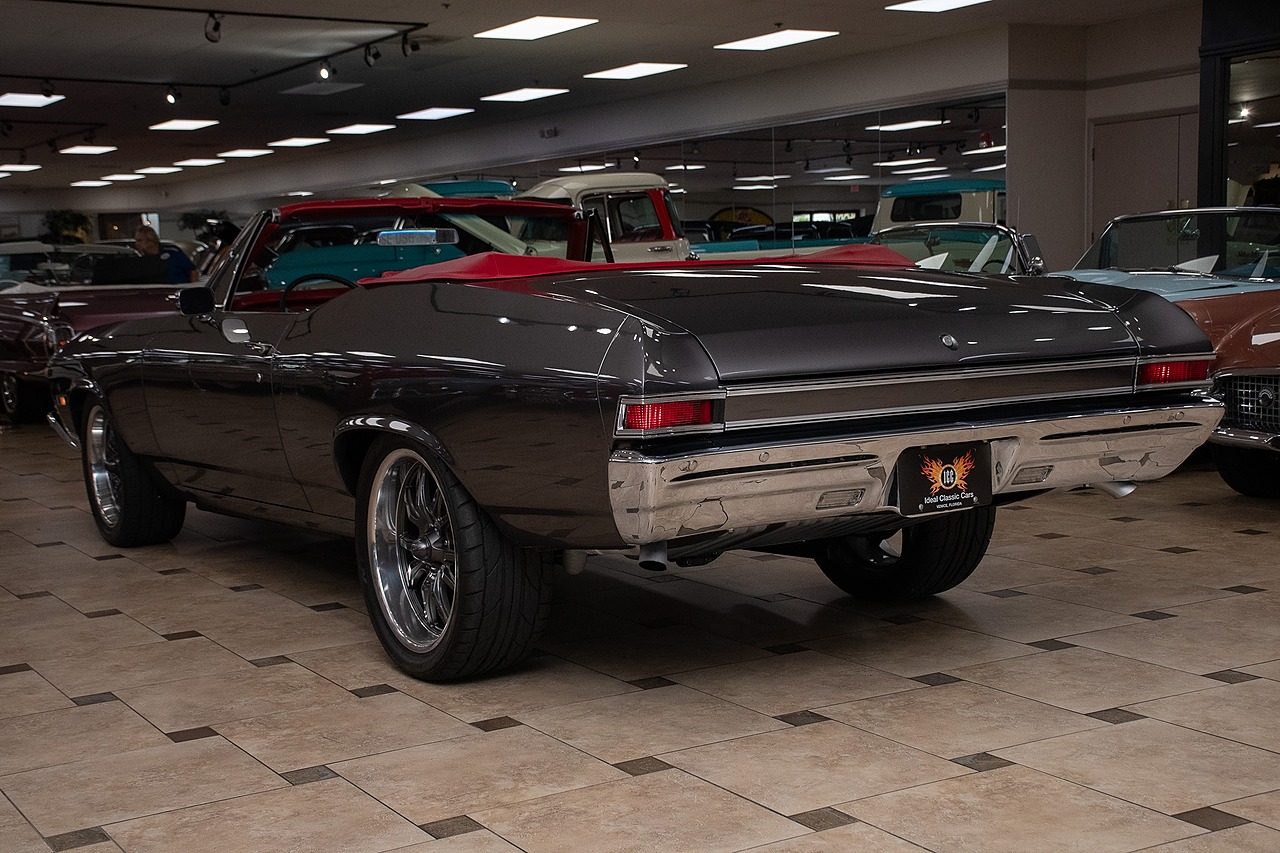 1968 Gray Metallic Chevrolet Chevelle Restomod - F.I. 496C.I. V8 Convertible