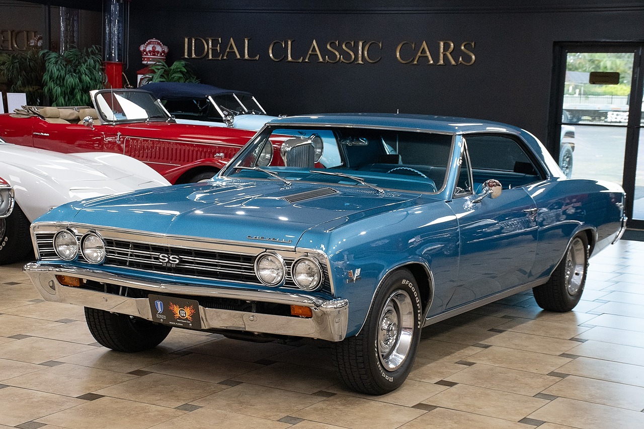 1967 Marina Blue Chevrolet Chevelle SS396 - #s Match, 4-Speed Coupe