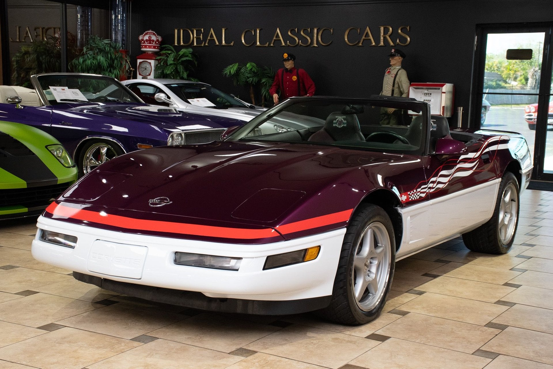 Purple/White/Red 1995 Chevrolet Corvette Convertible Rear-Wheel Drive Automatic