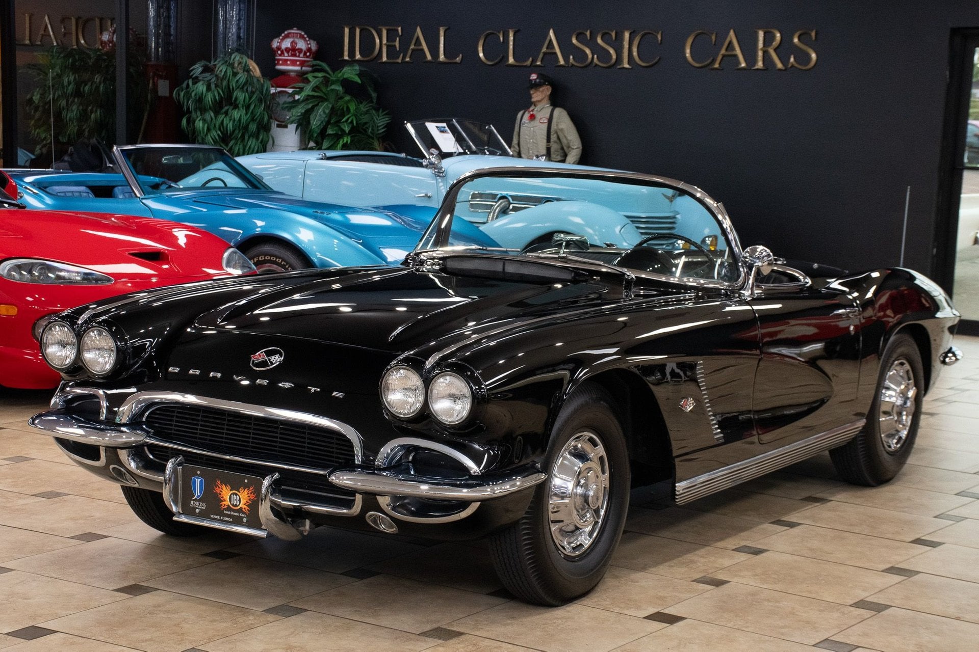 Tuxedo Black 1962 Chevrolet Corvette Coupe  4-Speed Manual