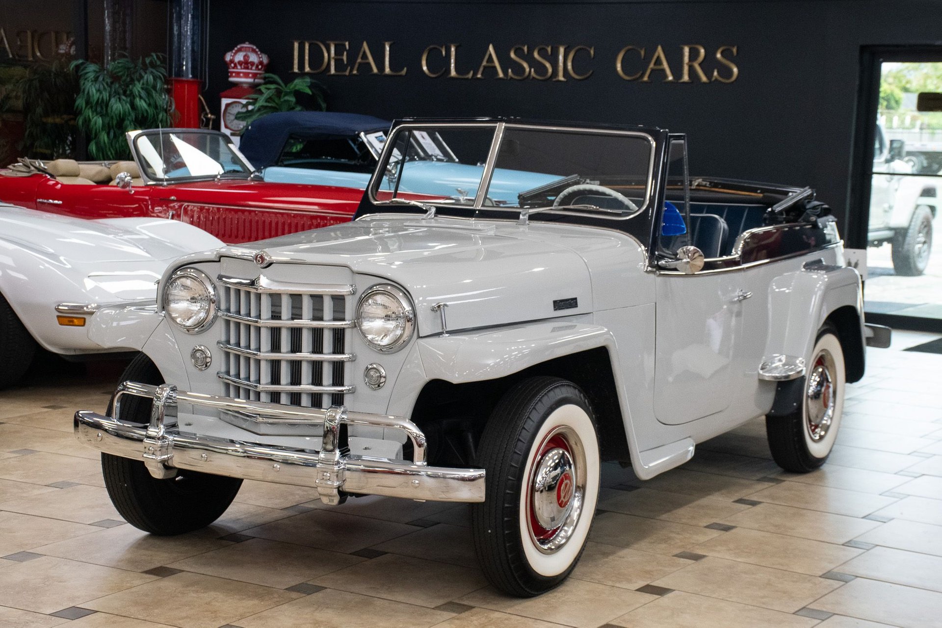 1950 Potomac Gray Willys Jeepster - 6-Cylinder, Overdrive