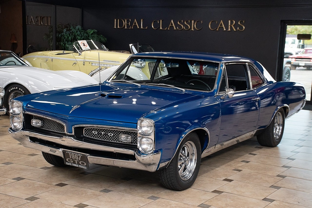 Tyrol Blue 1967 Pontiac GTO Coupe 4-Speed Manual