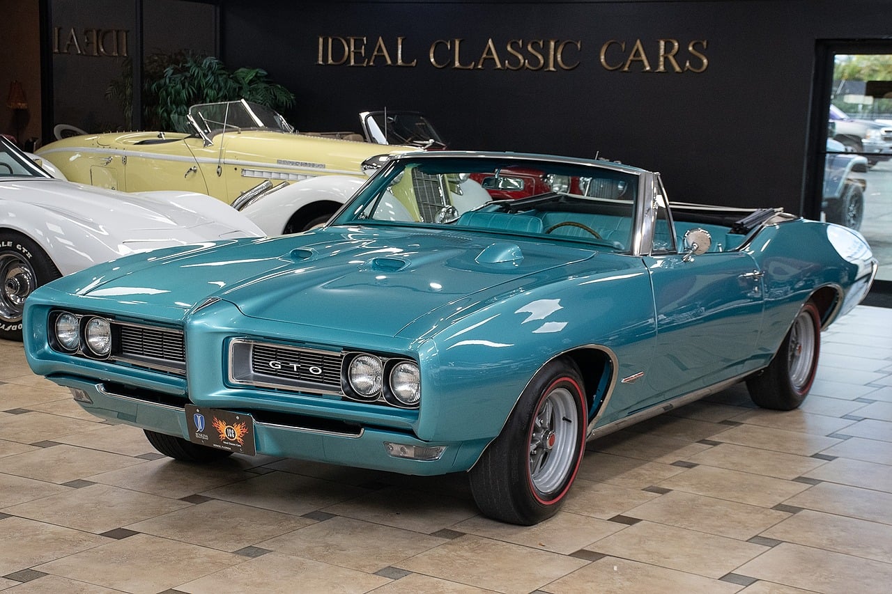 Teal (Meridian Turquoise) 1968 Pontiac GTO Coupe Automatic