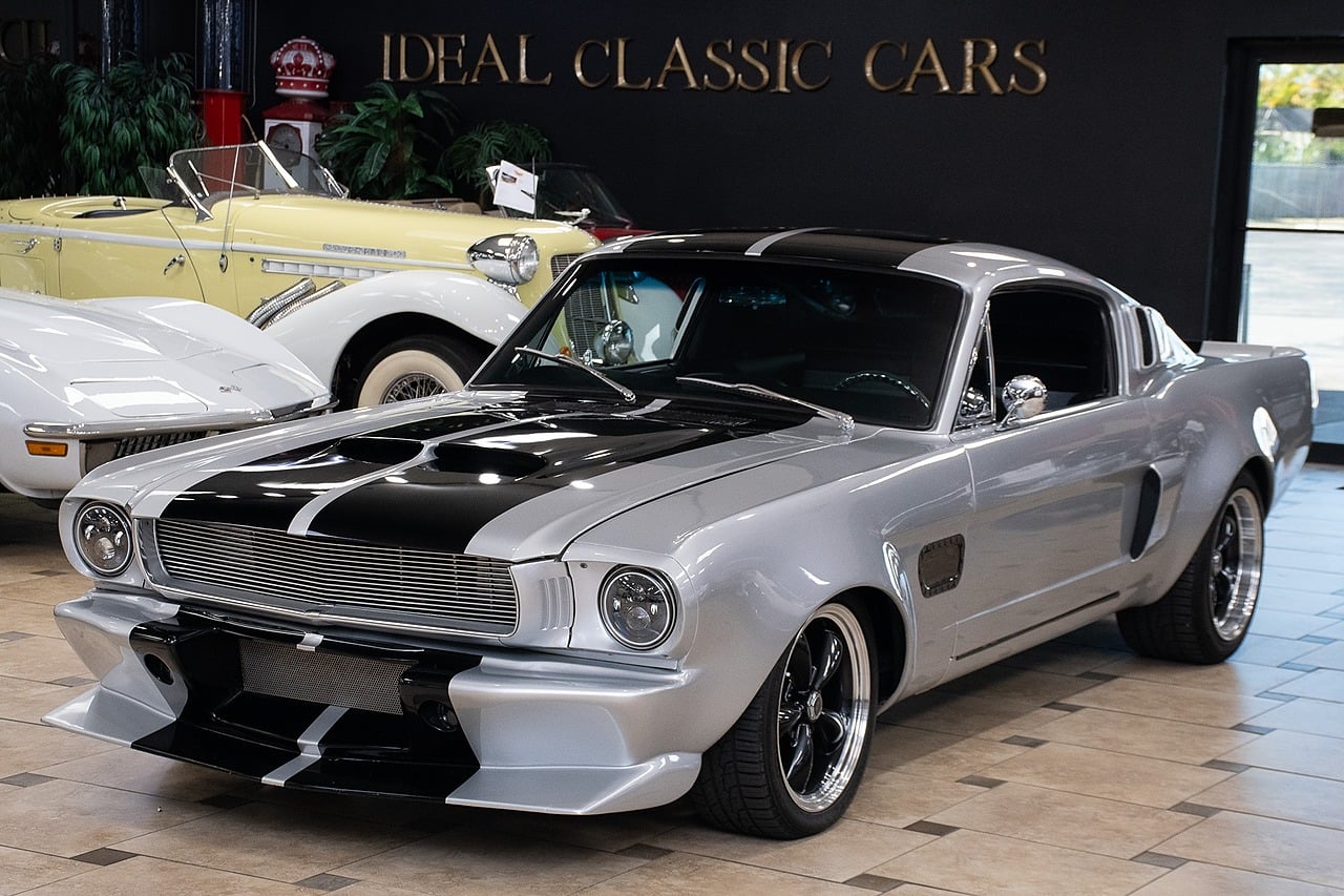 Silver/Black 1965 Ford Mustang Coupe Automatic