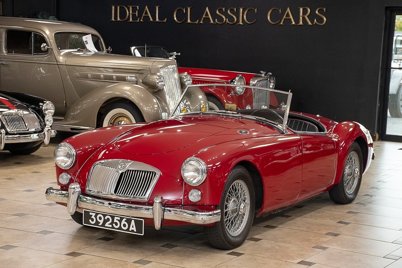 Chariot Red 1960 MG MGA Convertible 4-Speed Manual