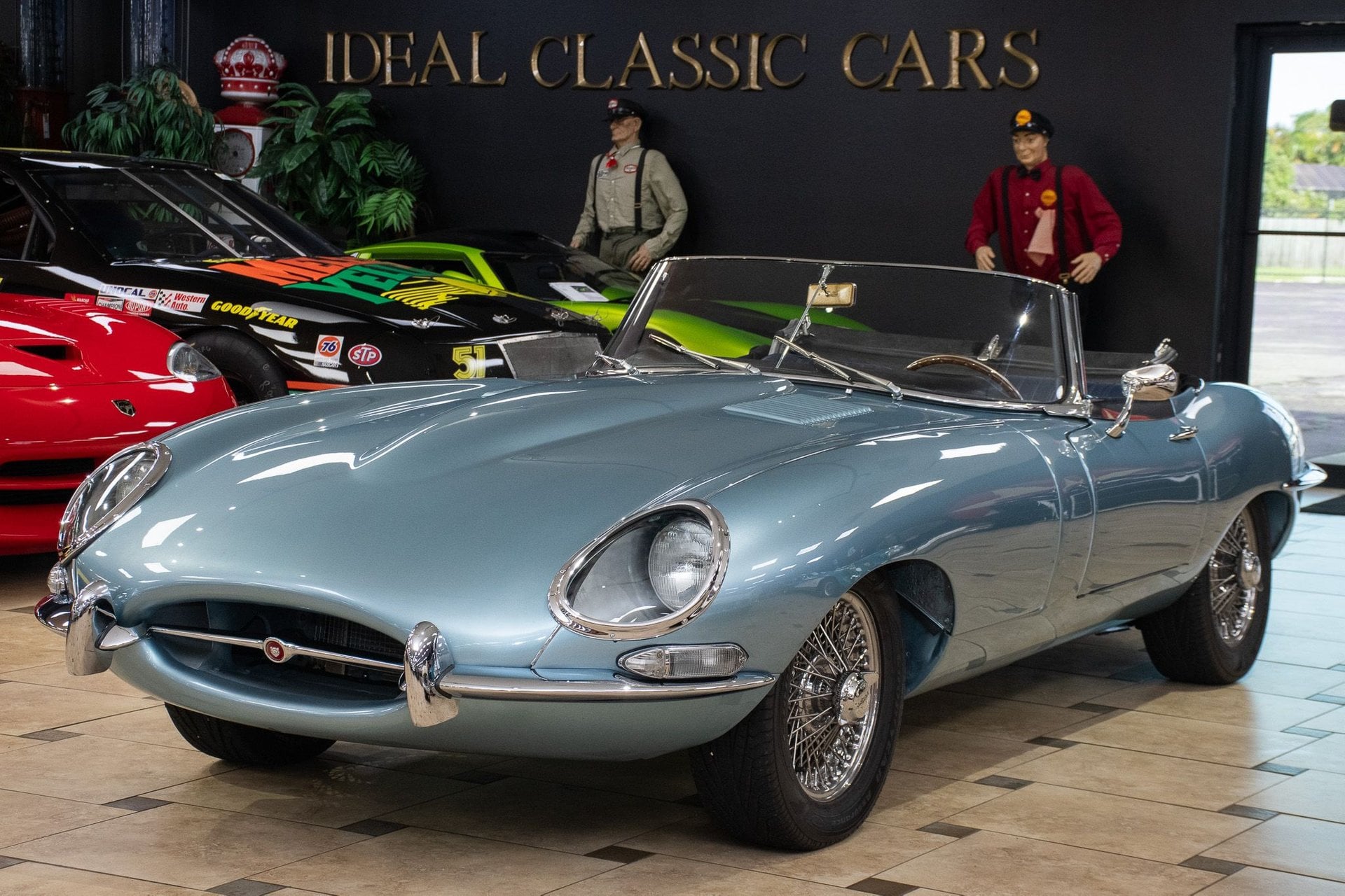 Opalescent Silver Blue 1965 Jaguar E-TYPE Coupe 4-Speed Manual