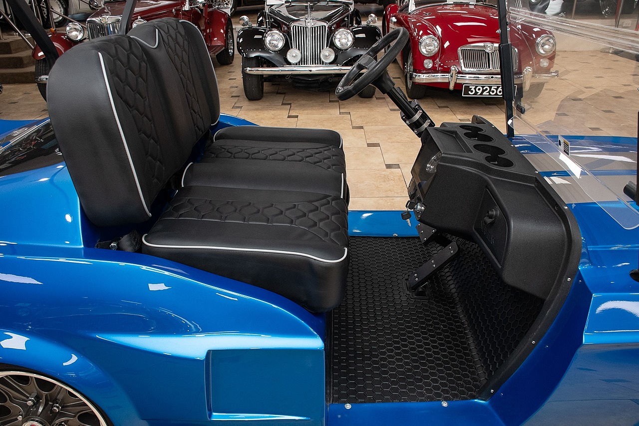 2024 Blue/Silver Metallic Navitas Golf Cart - Custom Eleanor Style Body UTV