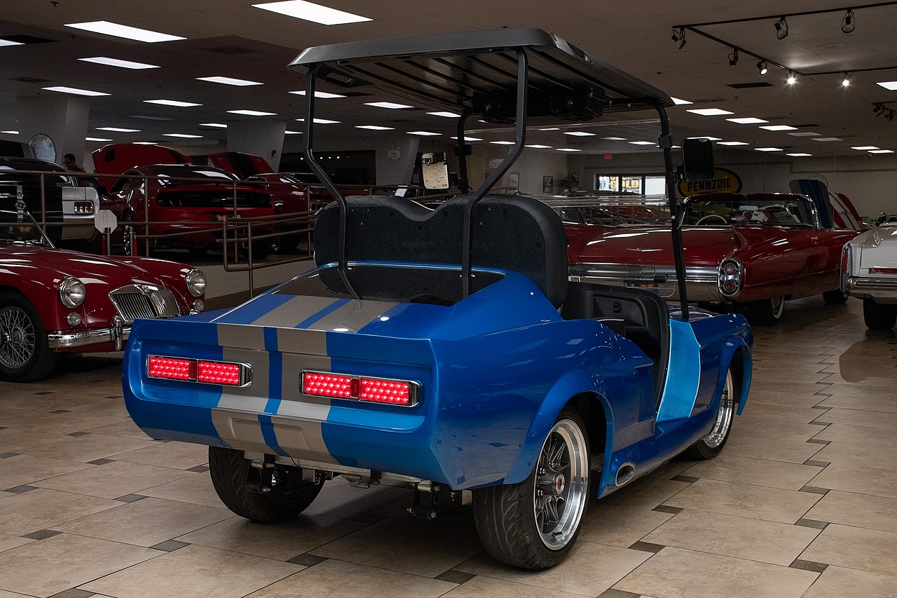 2024 Blue/Silver Metallic Navitas Golf Cart - Custom Eleanor Style Body UTV