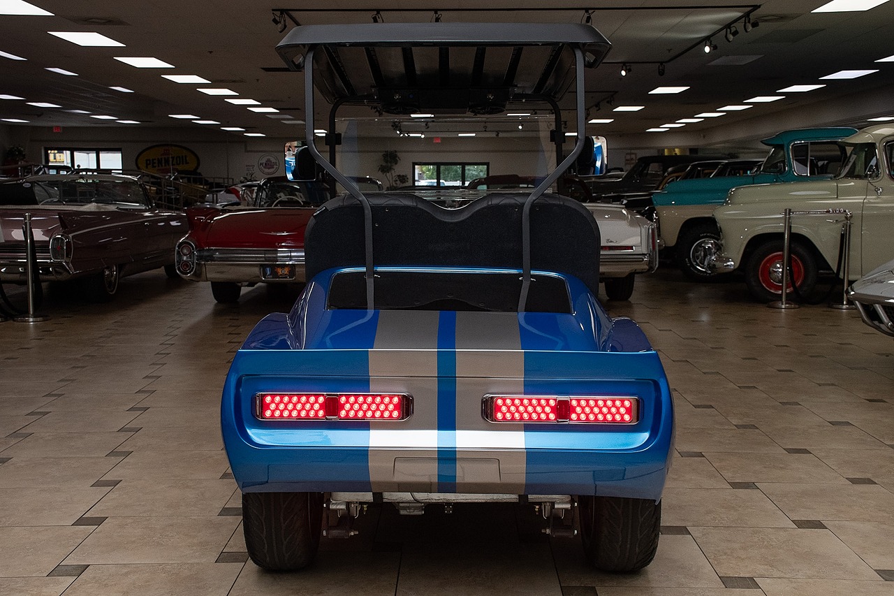 2024 Blue/Silver Metallic Navitas Golf Cart - Custom Eleanor Style Body UTV