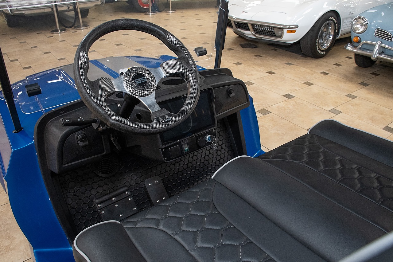 2024 Blue/Silver Metallic Navitas Golf Cart - Custom Eleanor Style Body UTV