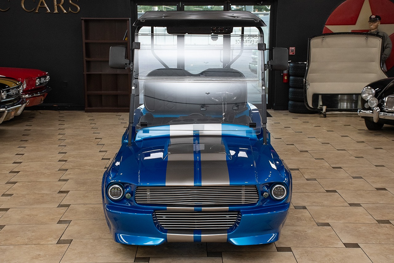 2024 Blue/Silver Metallic Navitas Golf Cart - Custom Eleanor Style Body UTV