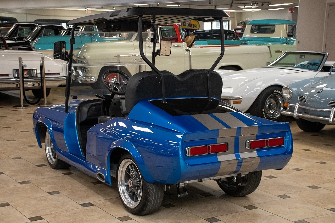 2024 Blue/Silver Metallic Navitas Golf Cart - Custom Eleanor Style Body UTV