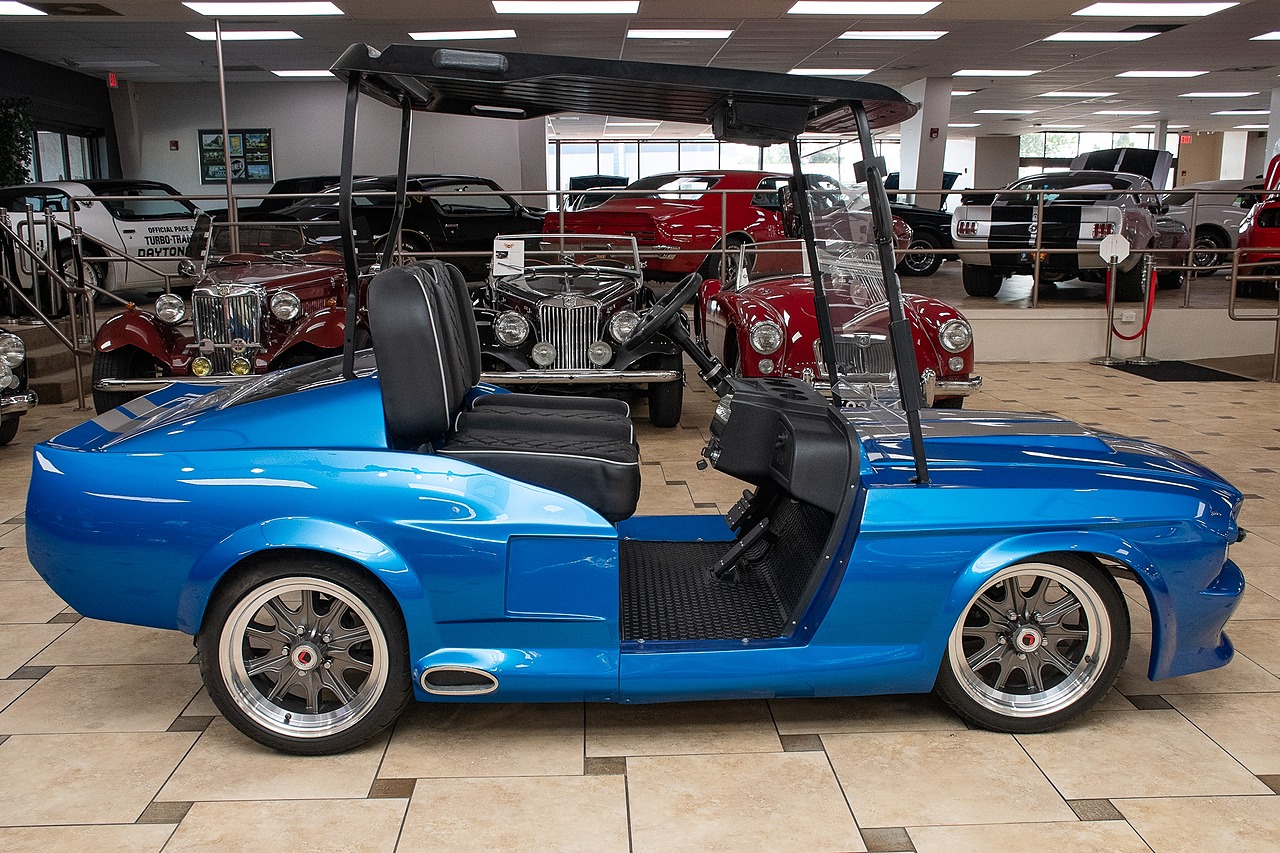 2024 Blue/Silver Metallic Navitas Golf Cart - Custom Eleanor Style Body UTV