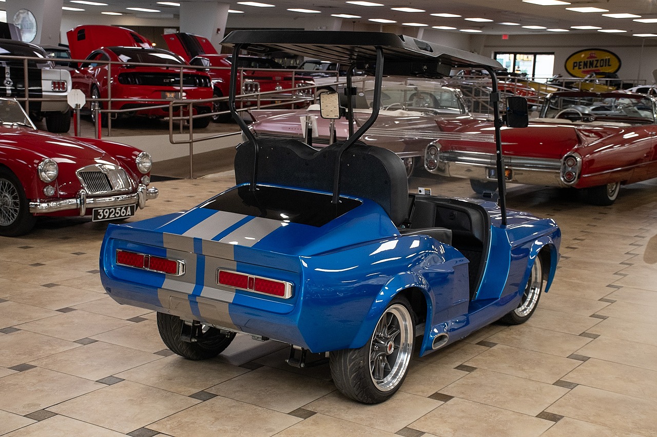 2024 Blue/Silver Metallic Navitas Golf Cart - Custom Eleanor Style Body UTV