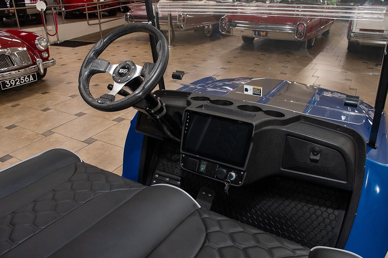 2024 Blue/Silver Metallic Navitas Golf Cart - Custom Eleanor Style Body UTV