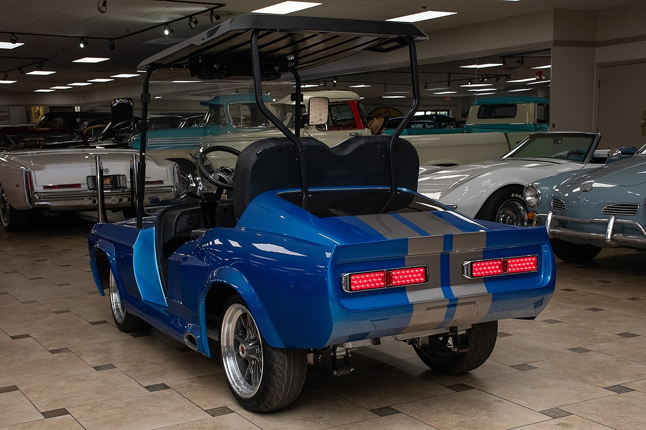 2024 Blue/Silver Metallic Navitas Golf Cart - Custom Eleanor Style Body UTV