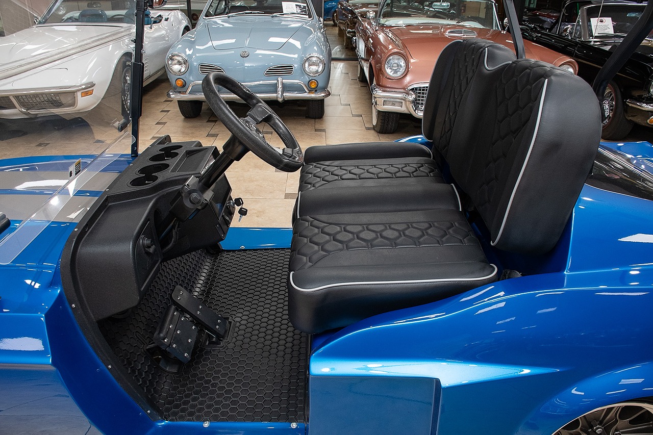 2024 Blue/Silver Metallic Navitas Golf Cart - Custom Eleanor Style Body UTV