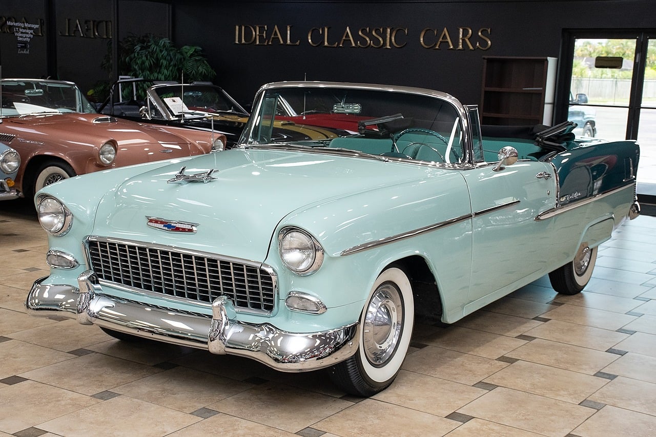 Neptune Green/Sea Mist Green 1955 Chevrolet Bel Air Sedan Automatic